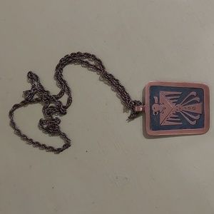 Vintage Bell Trading Post Copper Thunderbird Pendant